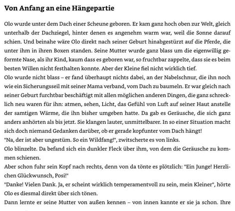 Leseprobe "Olo" 1 / Dieses Material ist urheberrechtlich geschützt.