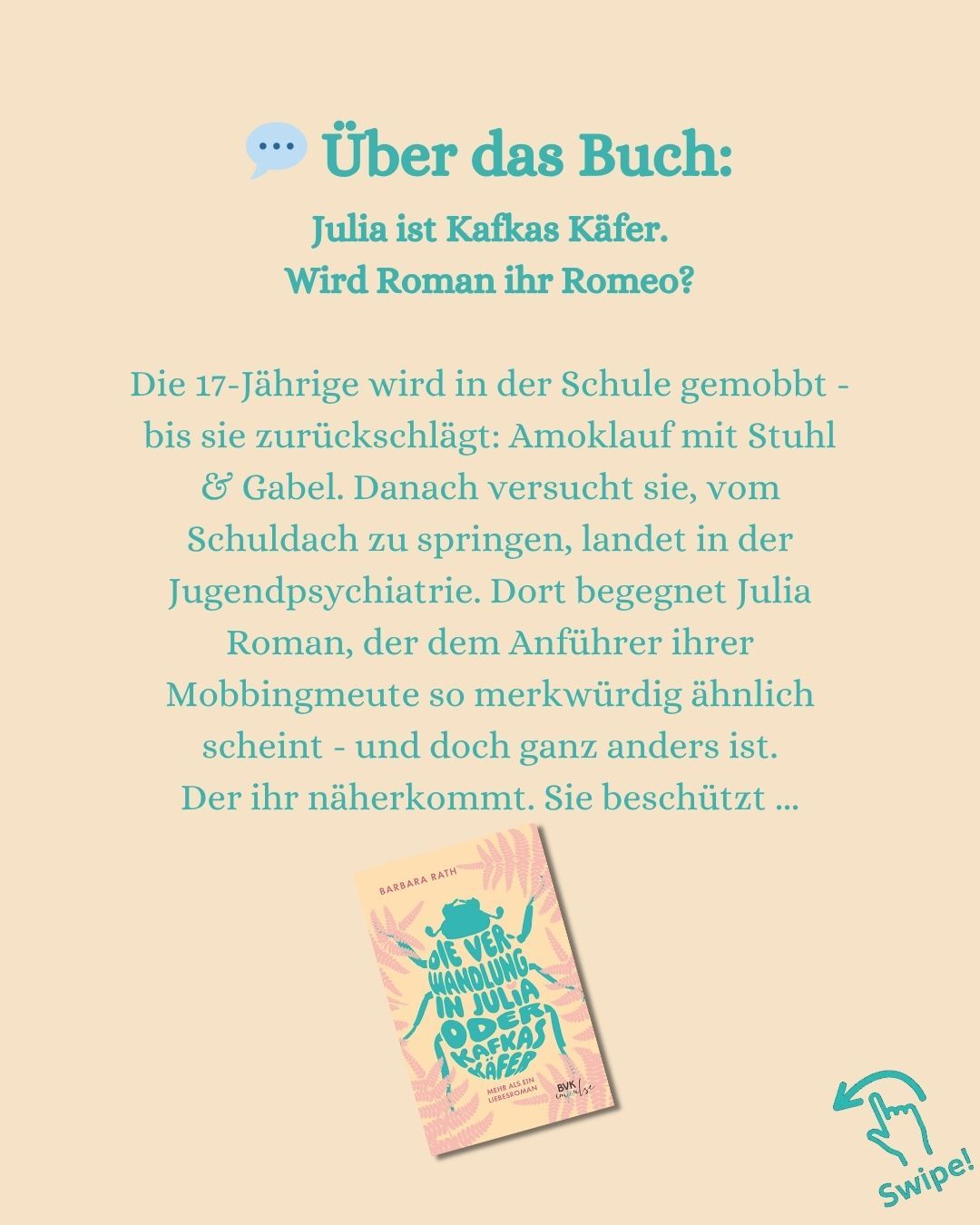 Inhaltsbeschreibung des Romans "Die Verwandlung in Julia oder Kafkas Käfer"