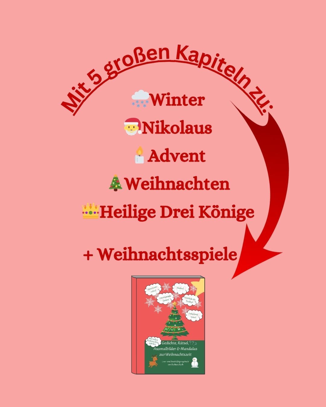 Kapitel in Gedichte, Rätsel, Ausmalbilder & Mandalas zur Weihnachtszeit Beschäftigungsbuch von Barbara Rath