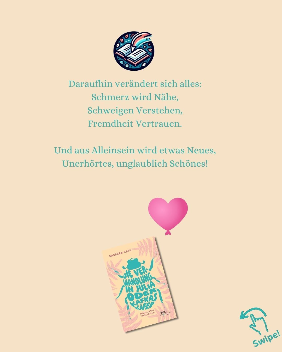 Fortsetzung der Inhaltsbeschreibung von "Die Verwandlung in JUlia oder Kafkas Käfer"