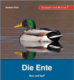 Buchcover Kindersachbuch Die Ente von Autorin Barbara Rath
