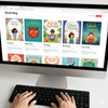 Eine Buchbloggerin arbeitet konzentriert an ihrem Laptop – sie erstellt eine Rezension für ein Kinderbuch von Autorin Barbara Rath, um ihre Leser:innen auf dem Literaturblog zu inspirieren.
