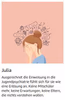 A+ Content Zitat zu Julia aus &bdquo;Die Verwandlung in Julia oder Kafkas K&auml;fer&ldquo;: Einweisung in die Jugendpsychiatrie als Zuflucht vor Mobbing und Druck.