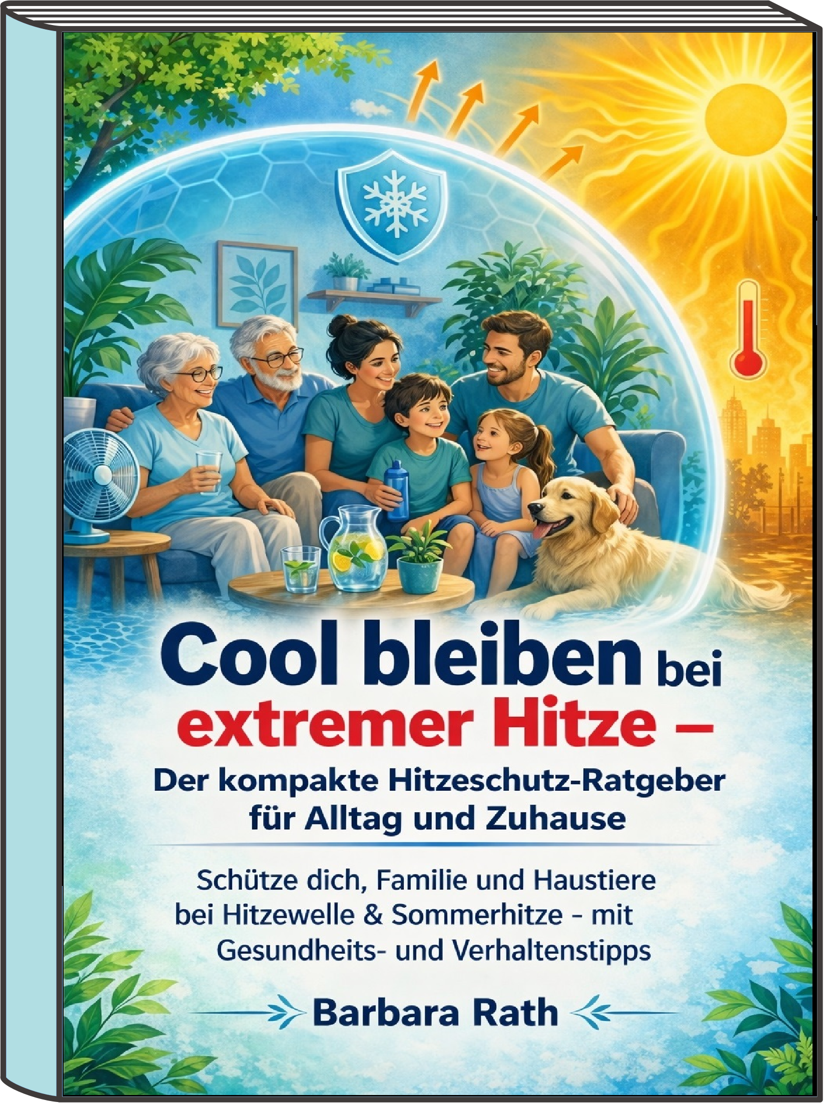 Cover des Hitzeschutzratgebers von Barbara Rath imTaschenbuchformat