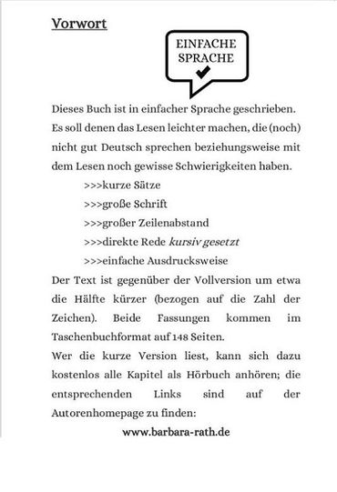 Leseprobe zum Kinderroman in einfacher Sprache "Sids Abenteuer" - Screenshot 3: Text