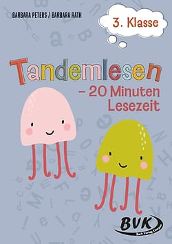 Buchcover des Lesehefts &bdquo;Tandemlesen &ndash; 20 Minuten Lesezeit, 3. Klasse&ldquo; u. a. von Barbara Rath f&uuml;r den Einsatz in der Grundschule.
