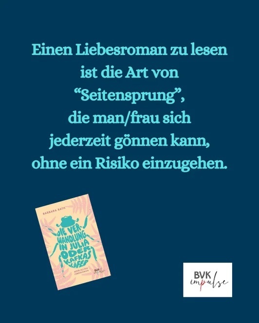 Cover von Kafkas Käfer und Text, einen Liebesroman zu lesen sei eine Art risikoloser Seitensprung