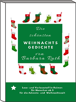 Buchcover zur Gedichtsammlung "Die sch&ouml;nsten Weihnachtsgedichte von Barbara Rath" 